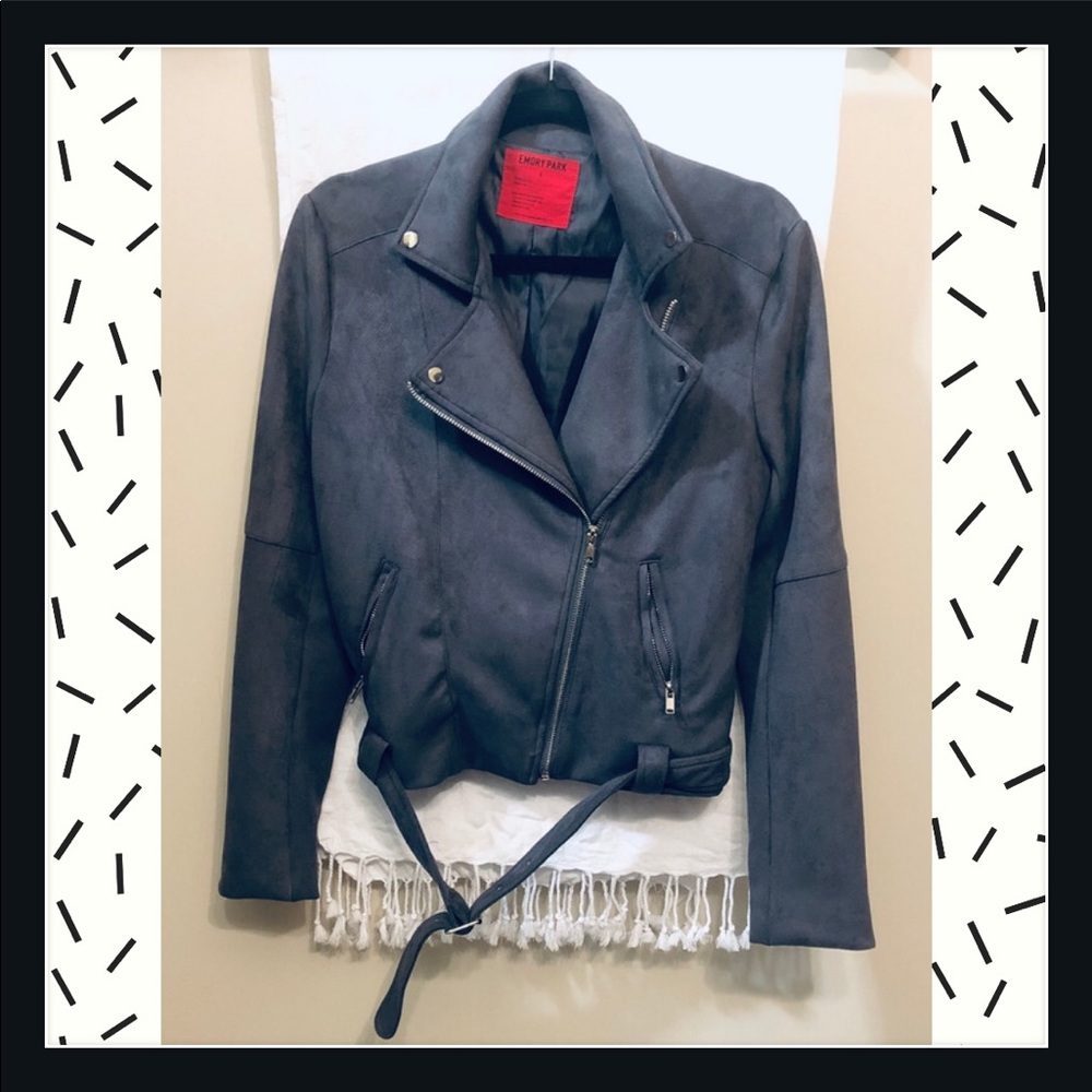 Suede Moto Jacket